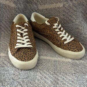 Madewell Sidewalk Low-top sneaker in Spotted Calf Hair